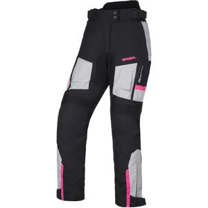 Pantalon moto femme RSA EXO 2 noir-gris-rose