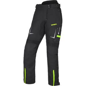 Pantalon moto femme RSA EXO 2 noir-jaune fluo