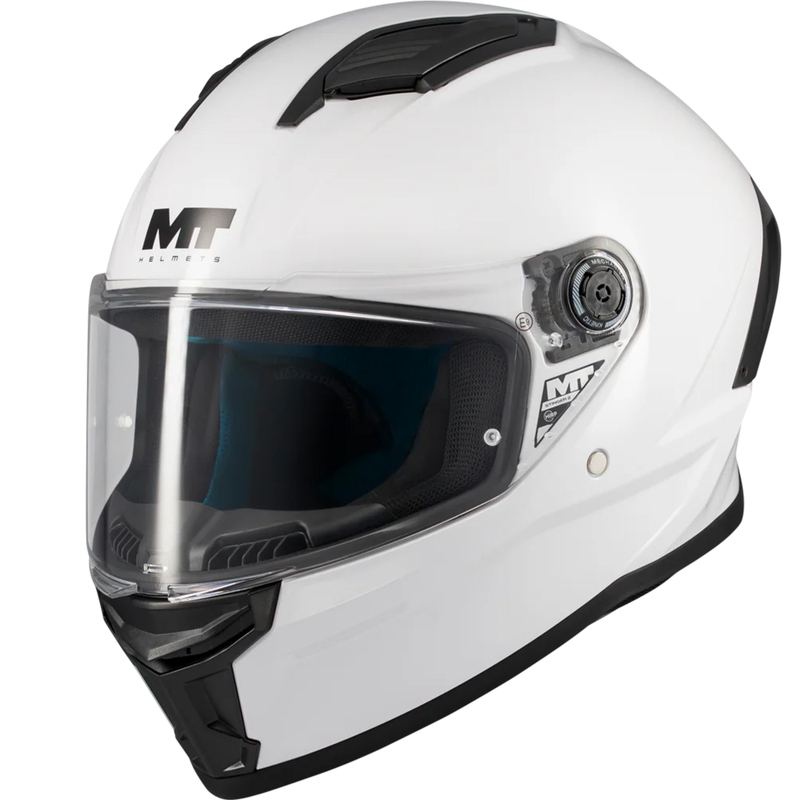 Casque intégral de moto MT Stinger 2 Pure A0 blanc