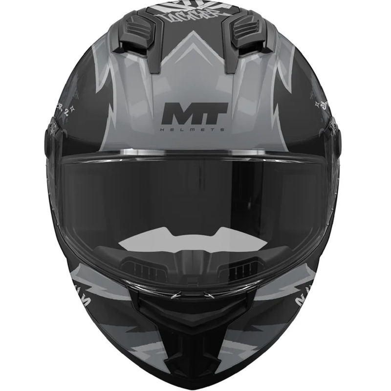 Casque intégral de moto MT Stinger 2 Tagger B2 noir-gris mat