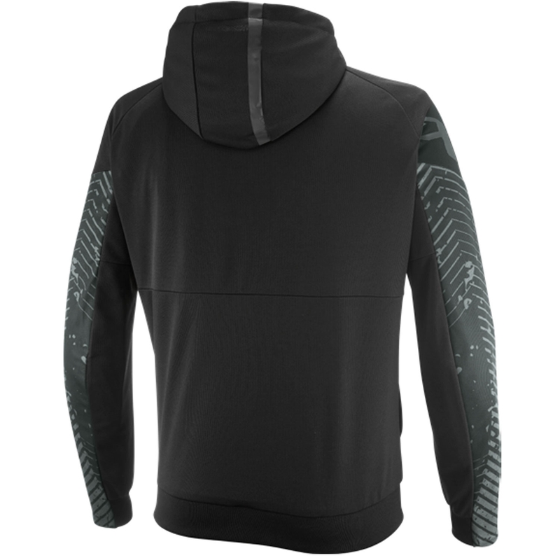 Sweat-shirt de moto IXON Touchdown Air noir et rouge fluo