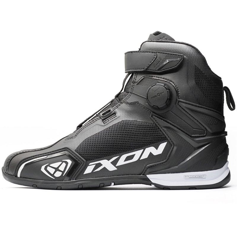 Bottes de moto IXON Bull 2 Air noir et blanc