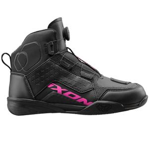 Bottes de moto pour femmes IXON Vyper WP noir et rose