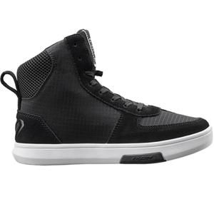 Bottes de moto pour femmes IXON Ghost Air, noir et blanc