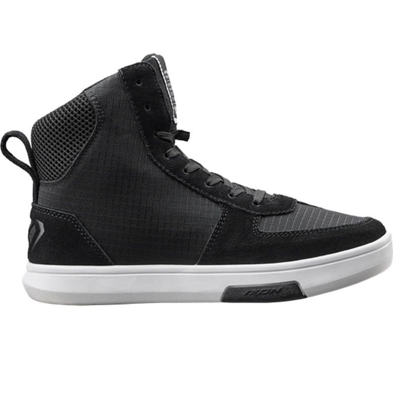 Bottes de moto pour femmes IXON Ghost Air, noir et blanc