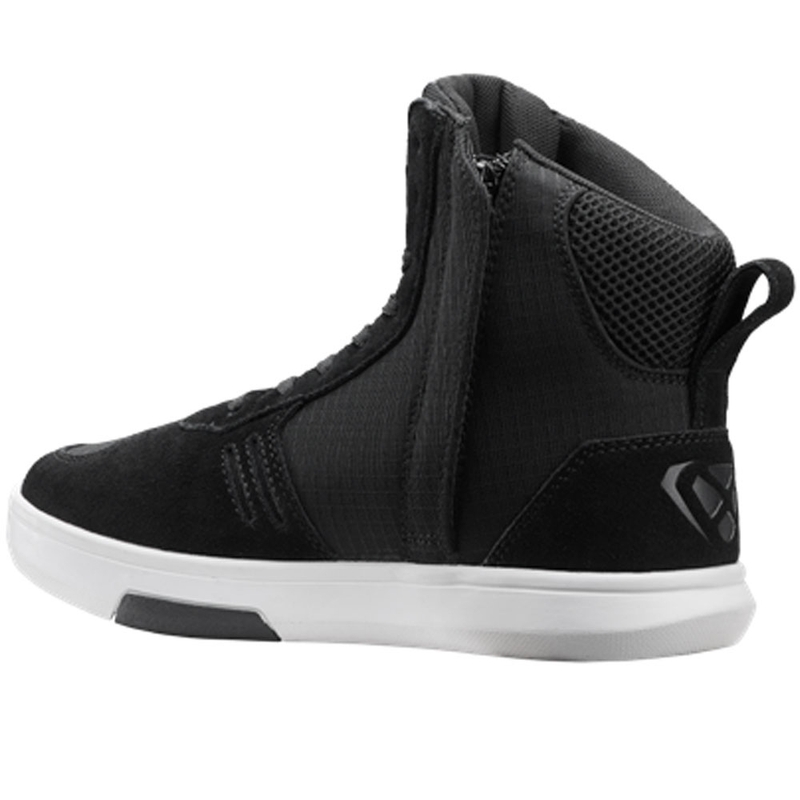 Bottes de moto pour femmes IXON Ghost Air, noir et blanc