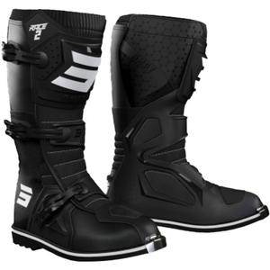 Bottes de moto Shot Race 2 blanc-noir