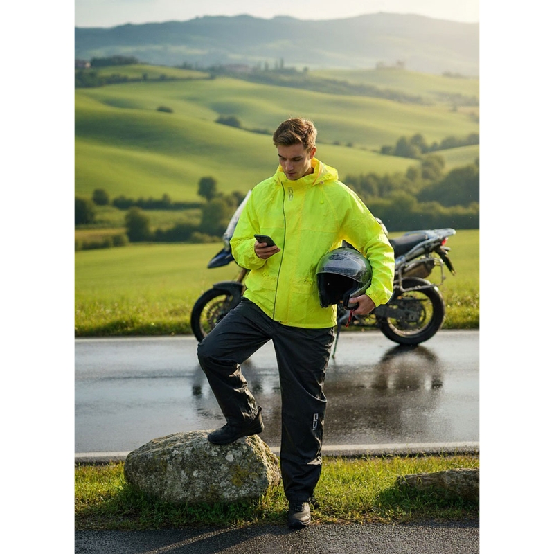 Imperméable de moto SiDi Tempora jaune fluo-noir