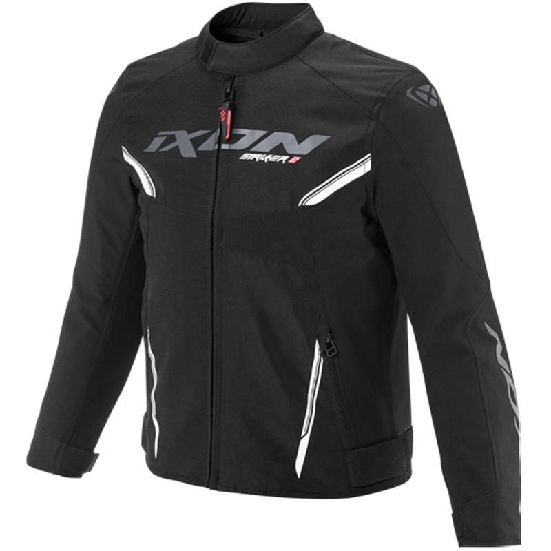 Veste de moto enfant IXON Striker 2, noir et blanc