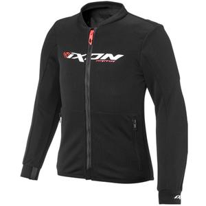 Veste de moto enfant IXON Arma noir-blanc-rouge fluo