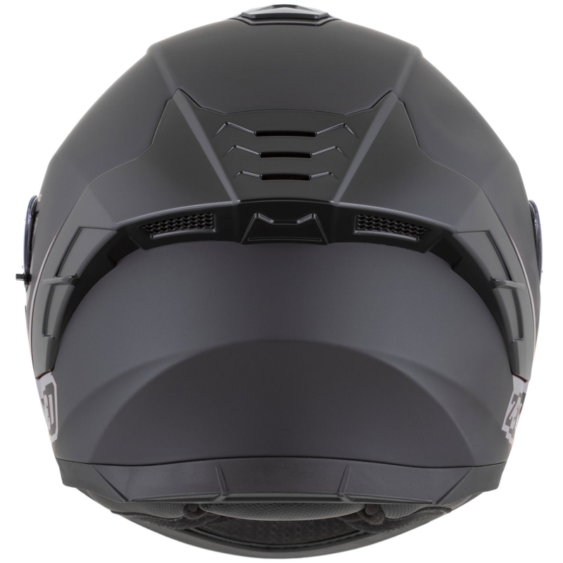 Casque intégral de moto ZED K40 noir mat-gris foncé