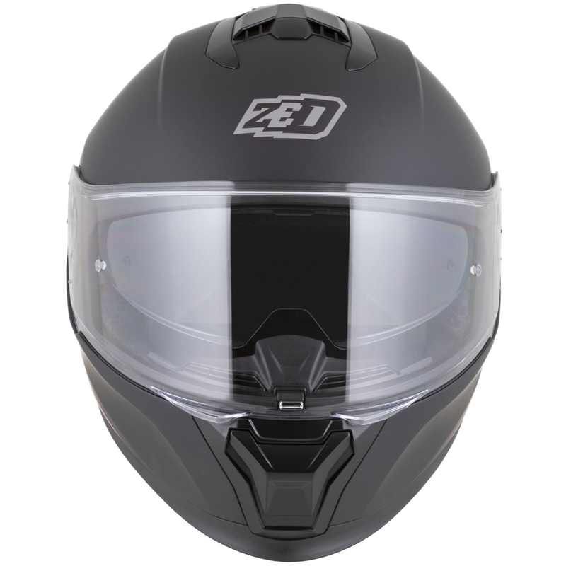 Casque intégral de moto ZED K40 noir mat-gris foncé