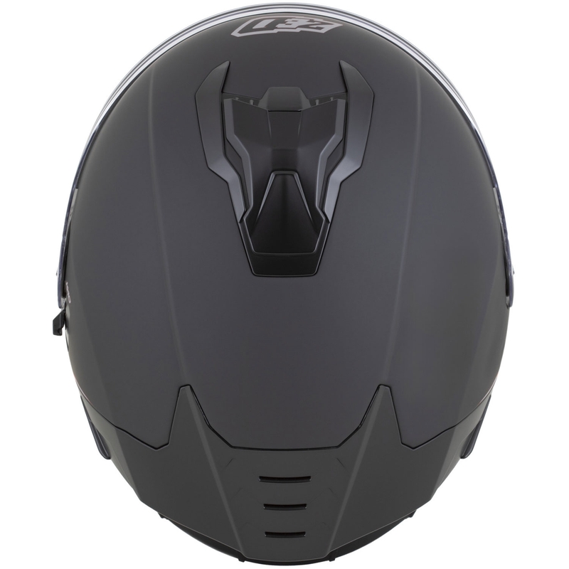 Casque intégral de moto ZED K40 noir mat-gris foncé