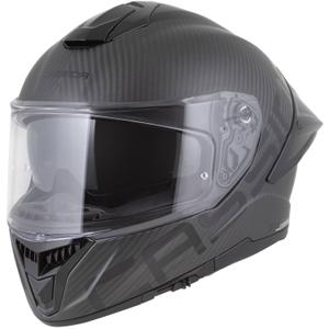 Casque intégral moto Cassida Integral GTS 2.1 Plus Carbon, noir et blanc mats.