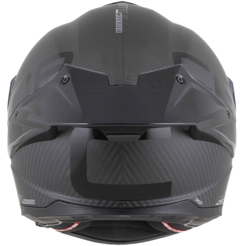 Casque intégral moto Cassida Integral GTS 2.1 Plus Carbon, noir et blanc mats.