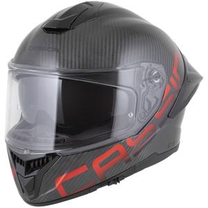 Casque intégral de moto Cassida Integral GTS 2.1 Plus Carbon, rouge carbone mat