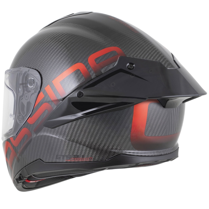 Casque intégral de moto Cassida Integral GTS 2.1 Plus Carbon, rouge carbone mat