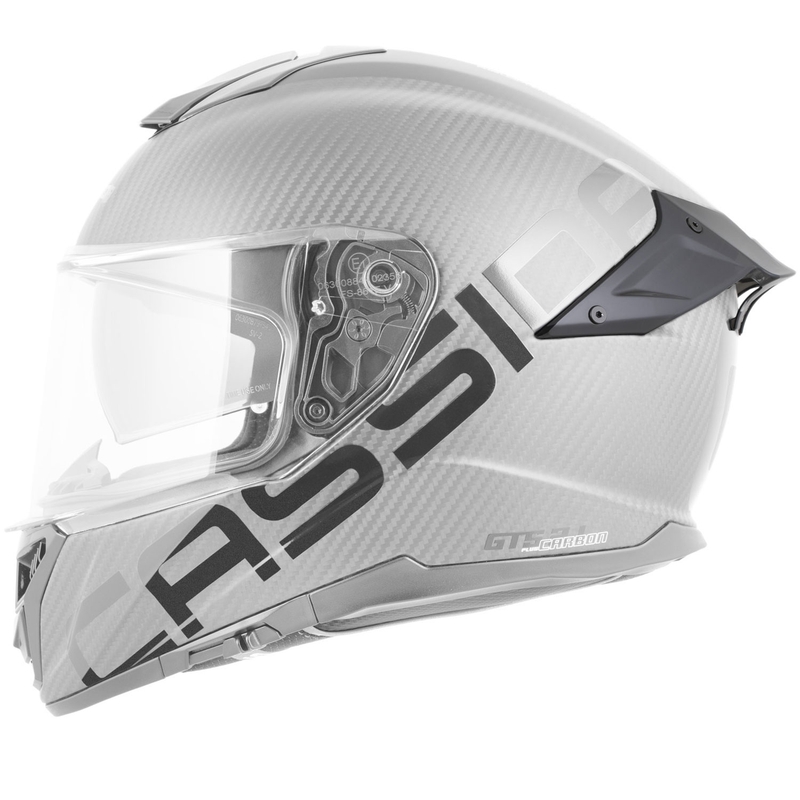 Casque intégral de moto Cassida Integral GTS 2.1 Plus Carbon, rouge carbone mat
