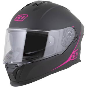 Casque intégral de moto ZED K40 noir mat-rose
