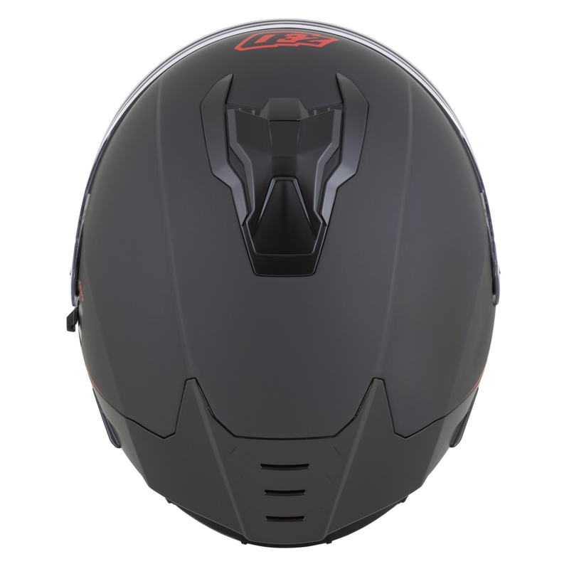 Casque intégral de moto ZED K40 noir mat-rouge
