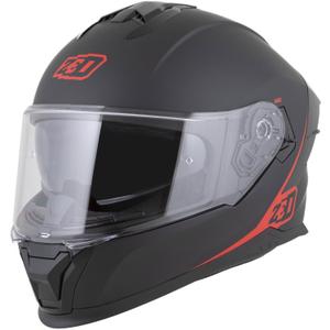 Casque intégral de moto ZED K40 noir mat-rouge