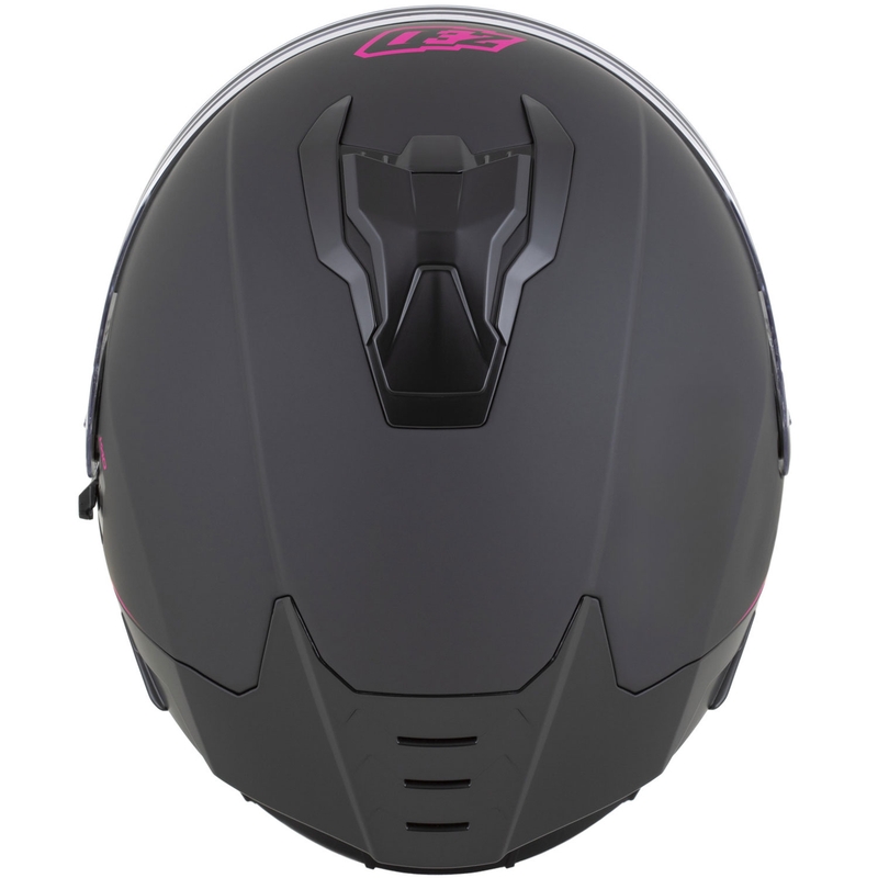 Casque intégral de moto ZED K40 noir mat-rose
