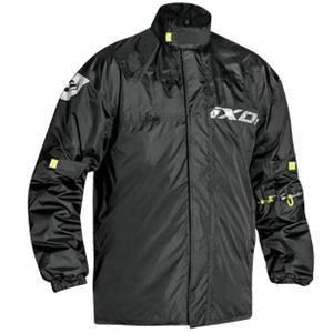 Veste imperméable IXON Madden noire et jaune fluo