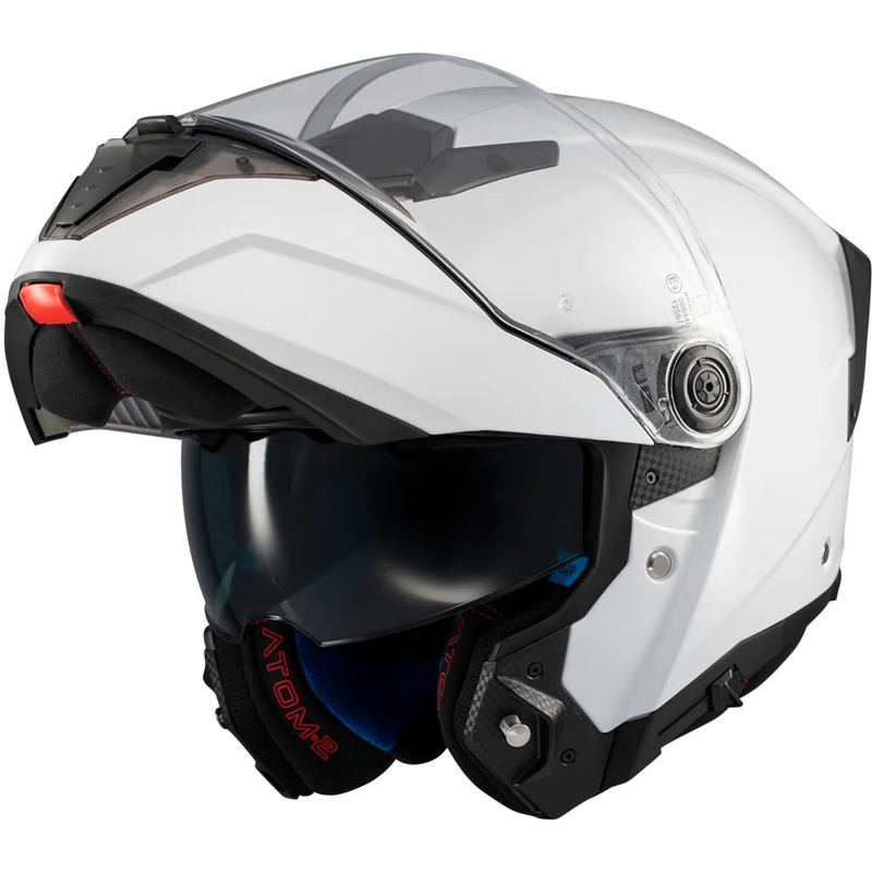 Casque de moto modulable MT Atom 2 SV Pure A0 blanc
