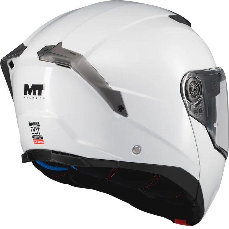 Casque de moto modulable MT Atom 2 SV Pure A0 blanc