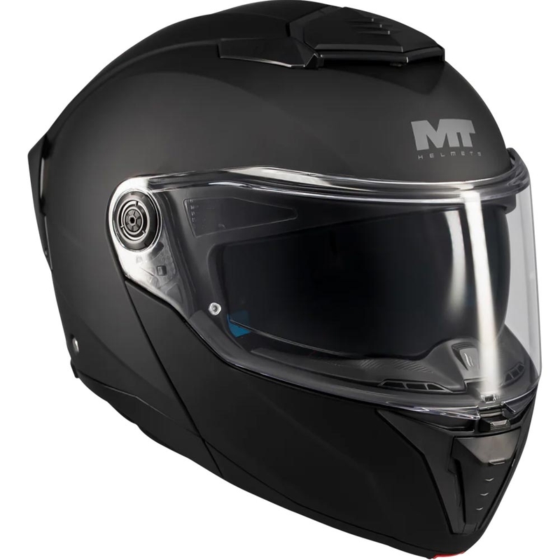 Casque de moto modulable MT Atom 2 SV Pure A1 noir mat