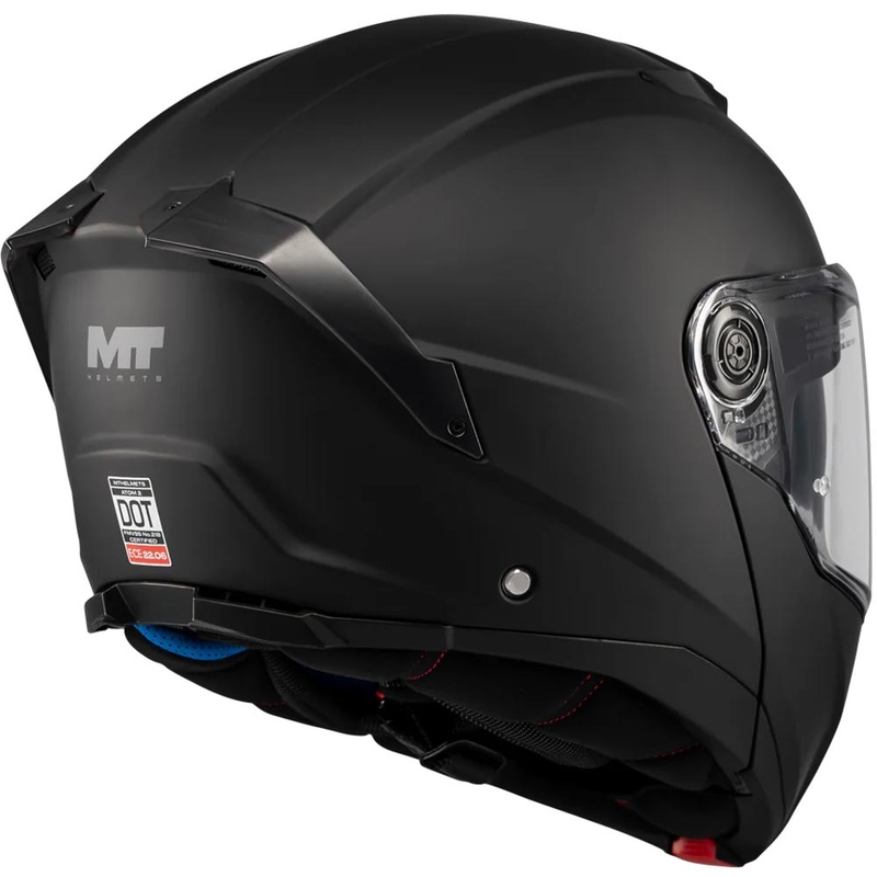 Casque de moto modulable MT Atom 2 SV Pure A1 noir mat