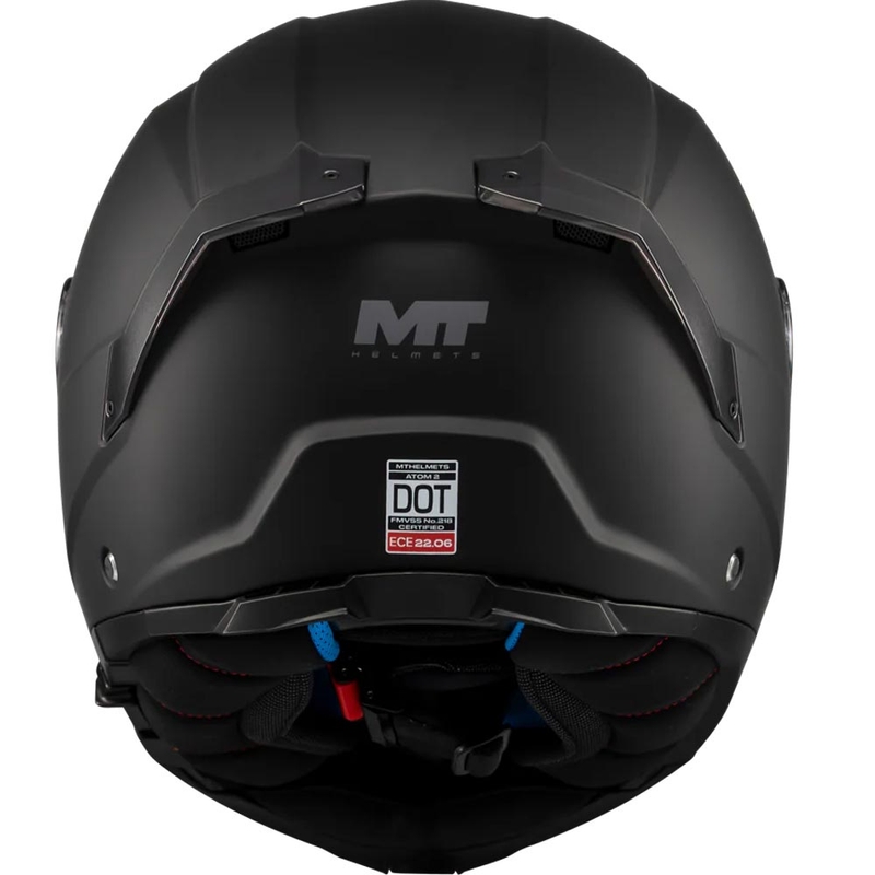Casque de moto modulable MT Atom 2 SV Pure A1 noir mat
