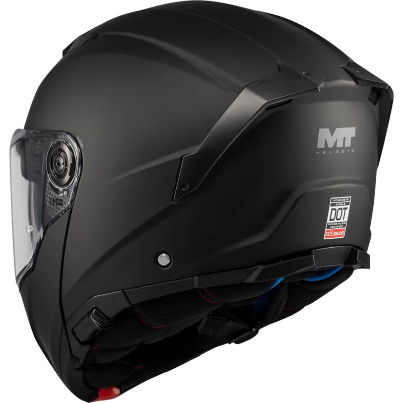 Casque de moto modulable MT Atom 2 SV Pure A1 noir mat