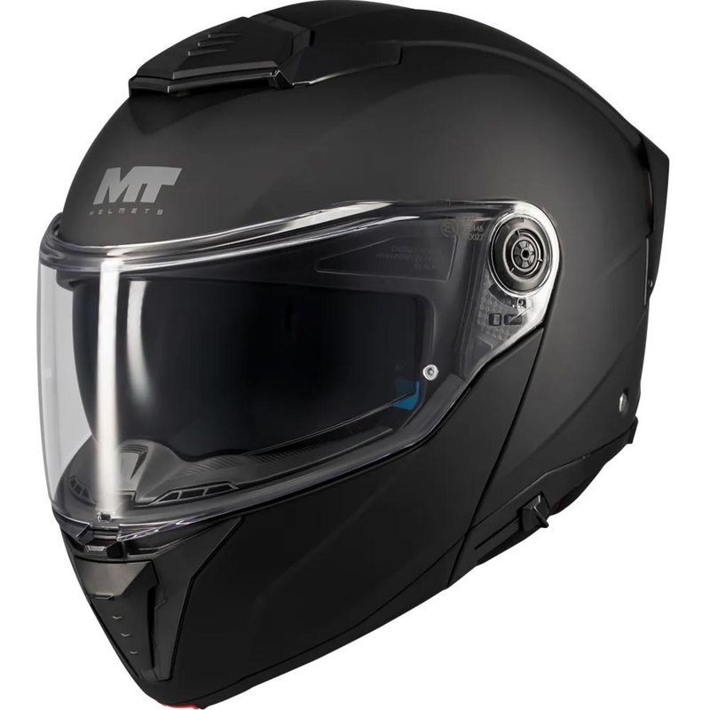 Casque de moto modulable MT Atom 2 SV Pure A1 noir mat
