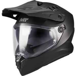 Casque de moto enduro MT Track SV Pure A1 noir mat