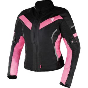 Veste de moto Street Racer Betty II Air noir et rose pour femme