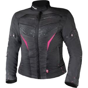 Veste moto femme Street Racer Rose noir et rose