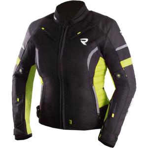 Veste moto femme Street Racer Betty II noir-jaune fluo