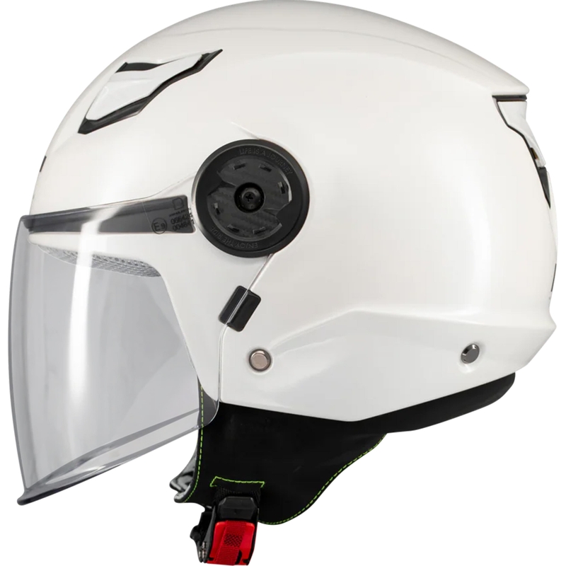 Casque de moto ouvert pour enfant MT Lite Pure A0 blanc