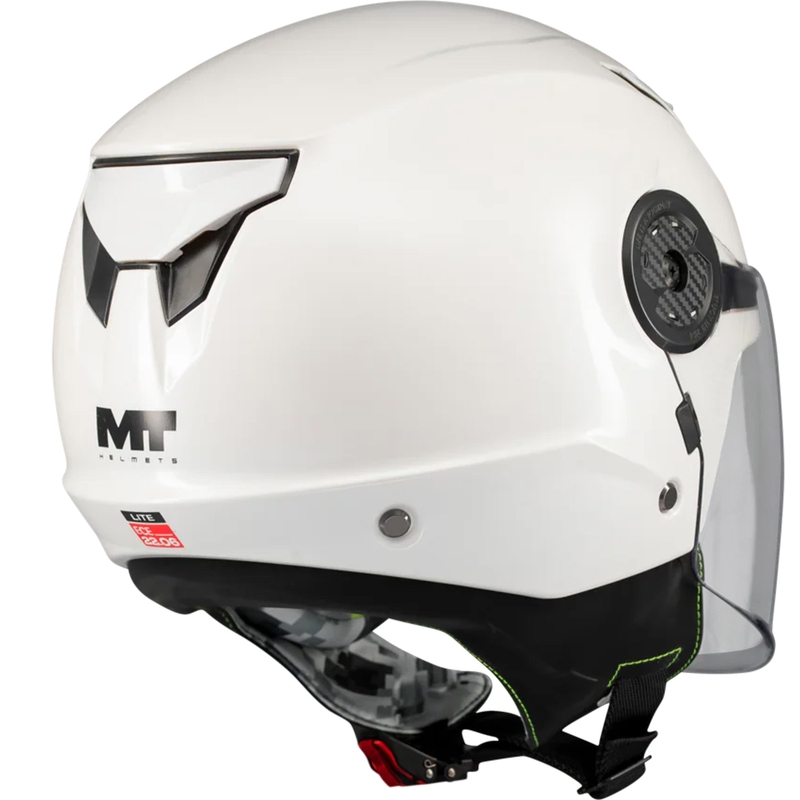 Casque de moto ouvert pour enfant MT Lite Pure A0 blanc