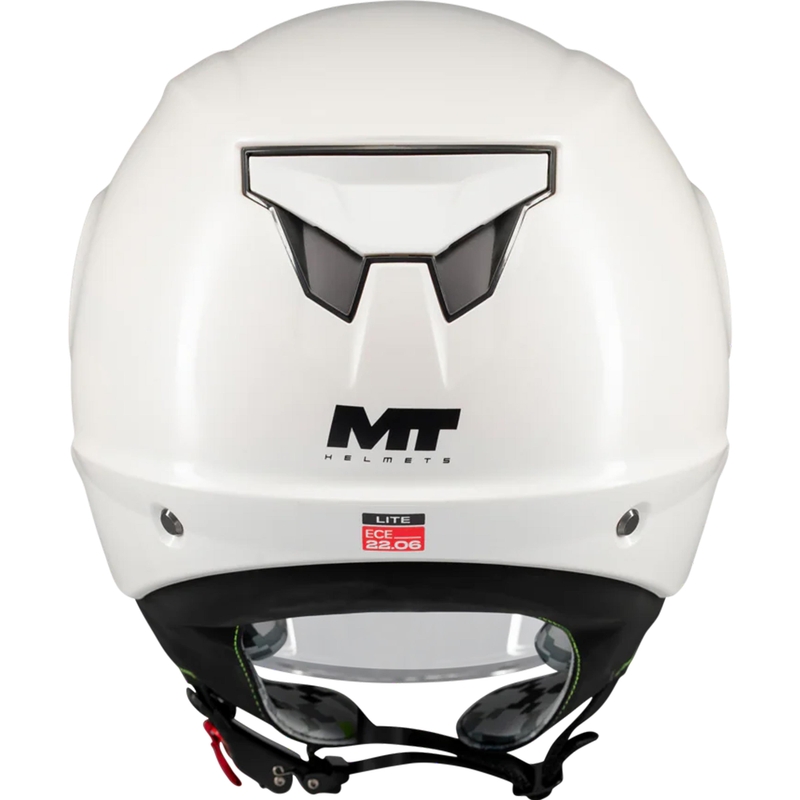 Casque de moto ouvert pour enfant MT Lite Pure A0 blanc