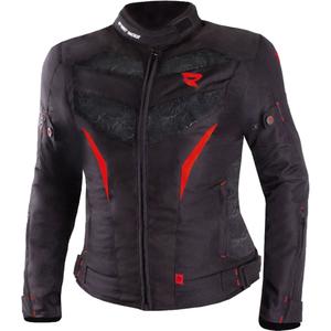 Veste de moto Street Racer Rose Air noir et rouge pour femmes