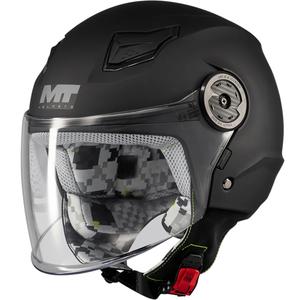 Casque de moto ouvert pour enfant MT Lite Pure A1 noir mat