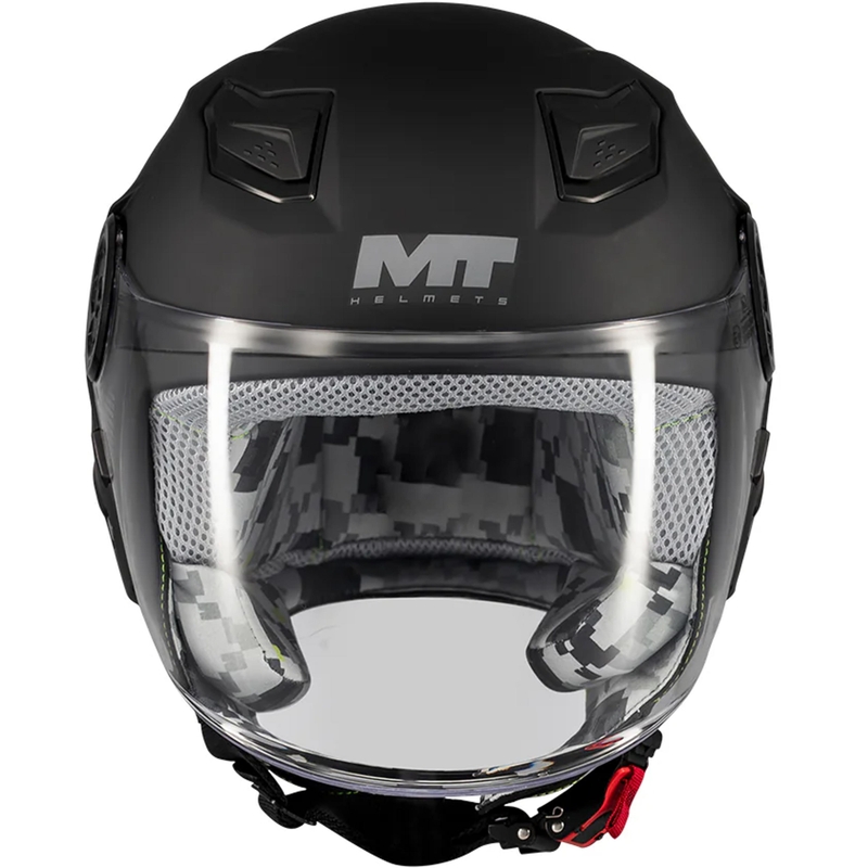 Casque de moto ouvert pour enfant MT Lite Pure A1 noir mat
