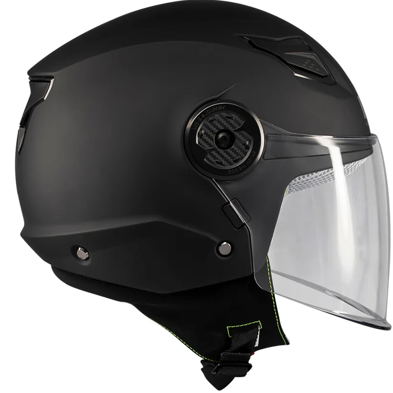 Casque de moto ouvert pour enfant MT Lite Pure A1 noir mat