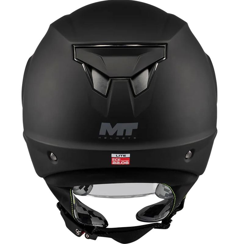 Casque de moto ouvert pour enfant MT Lite Pure A1 noir mat
