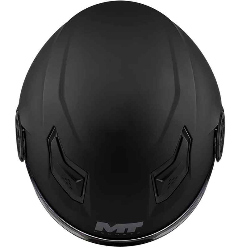 Casque de moto ouvert pour enfant MT Lite Pure A1 noir mat