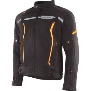 Veste de moto Street Racer Flex noir-orange