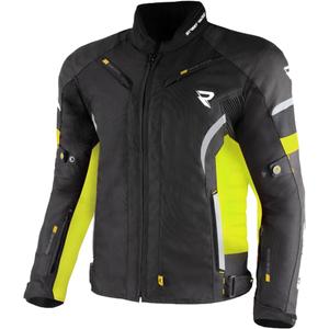 Veste de moto Street Racer Evans noir-jaune fluo