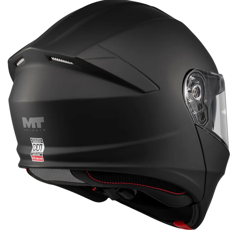Casque de moto modulable MT Genesis SV Pure A1 noir mat
